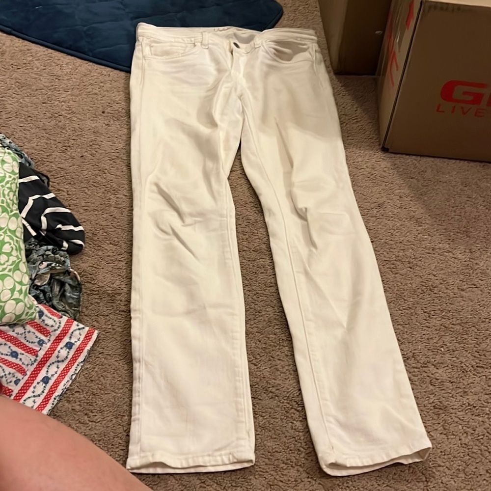 J brand white skinny jeans 27